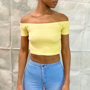 Yellow Crop Top